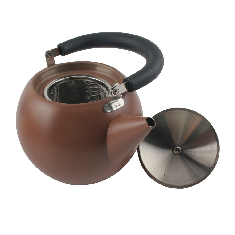 Teaware Set for Induction, Stainless Steel Teapot With Tea Strainer And Infuser