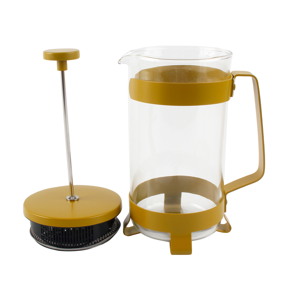 Bpa-Free Brewed Tea Pot Coffee Plunger, Heat Resistant Thickness Borosilicate French Press
