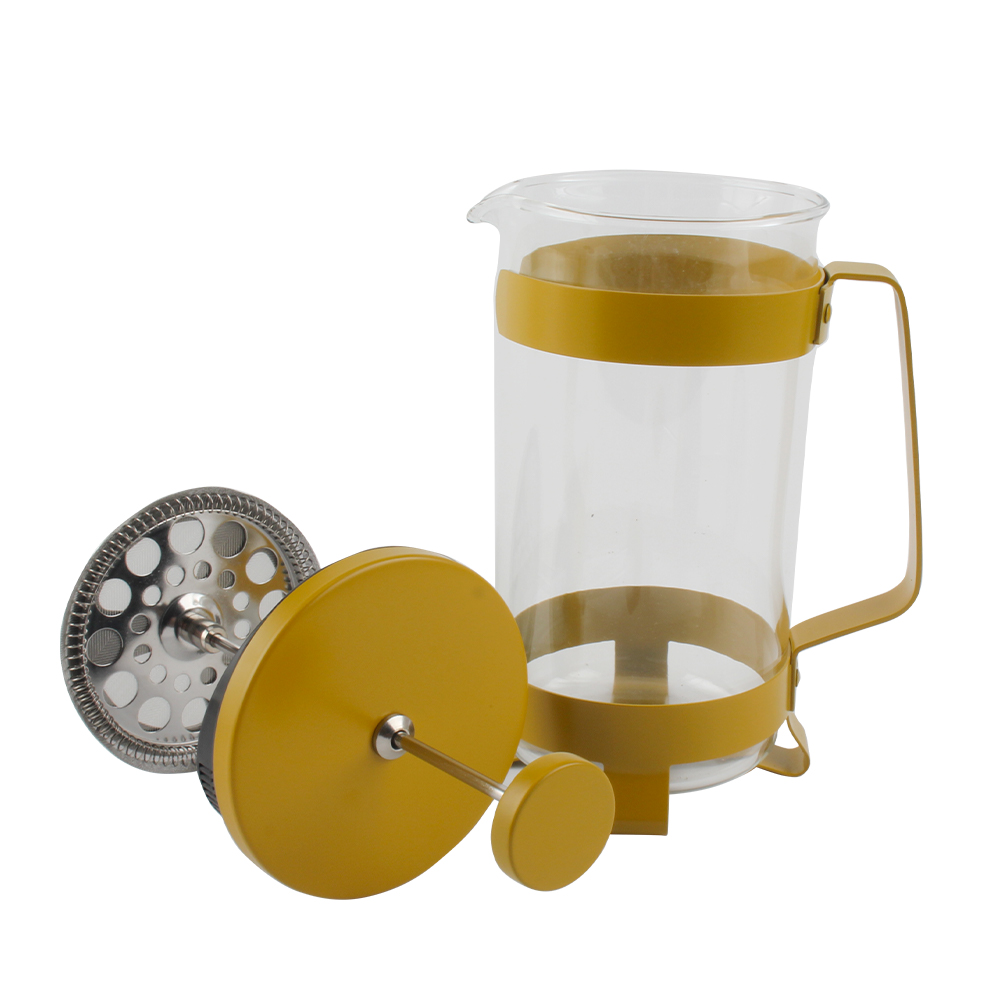 Bpa-Free Brewed Tea Pot Coffee Plunger, Heat Resistant Thickness Borosilicate French Press