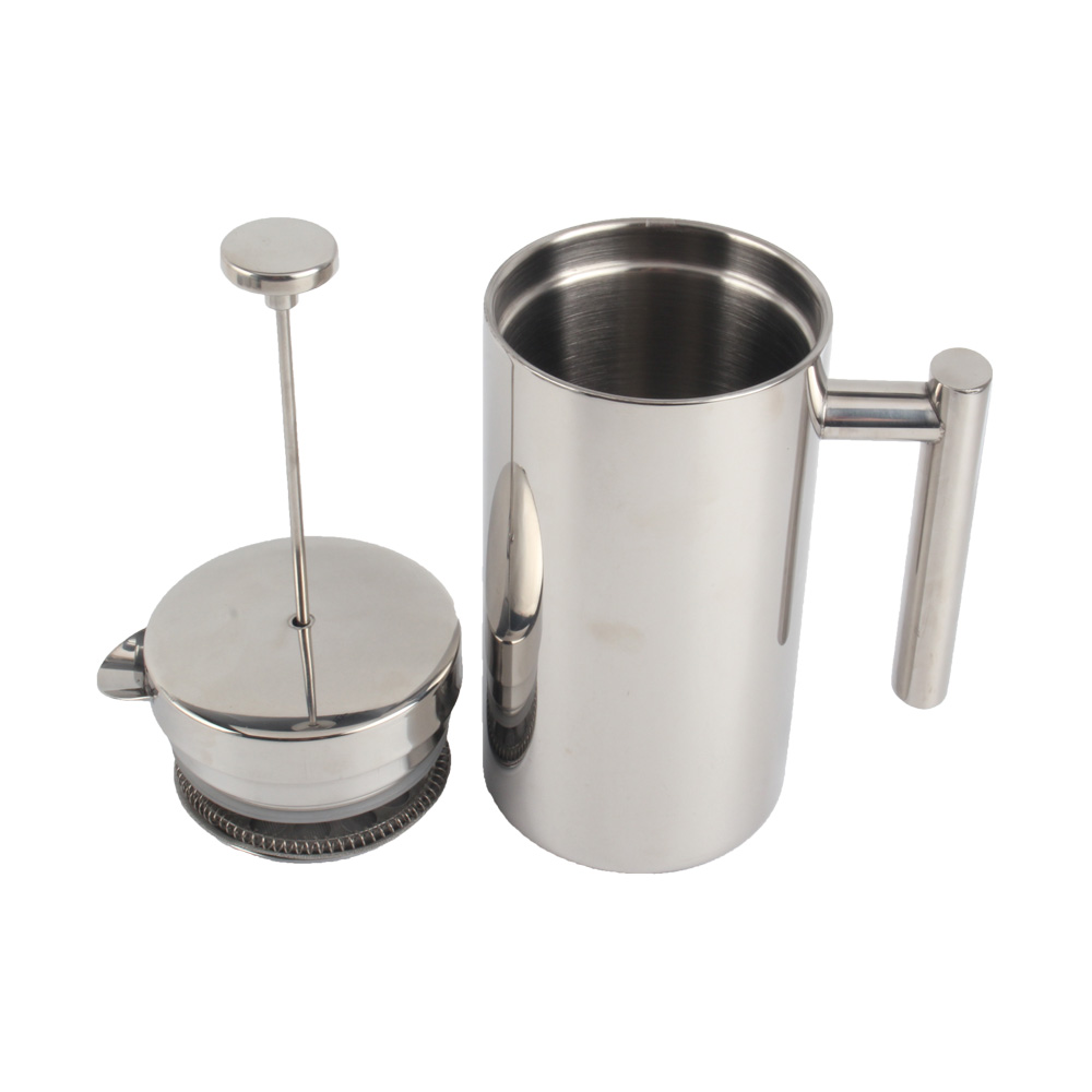 Double-Walled Insulated Stainless Steel French Press, 1 Litre Coffee Maker