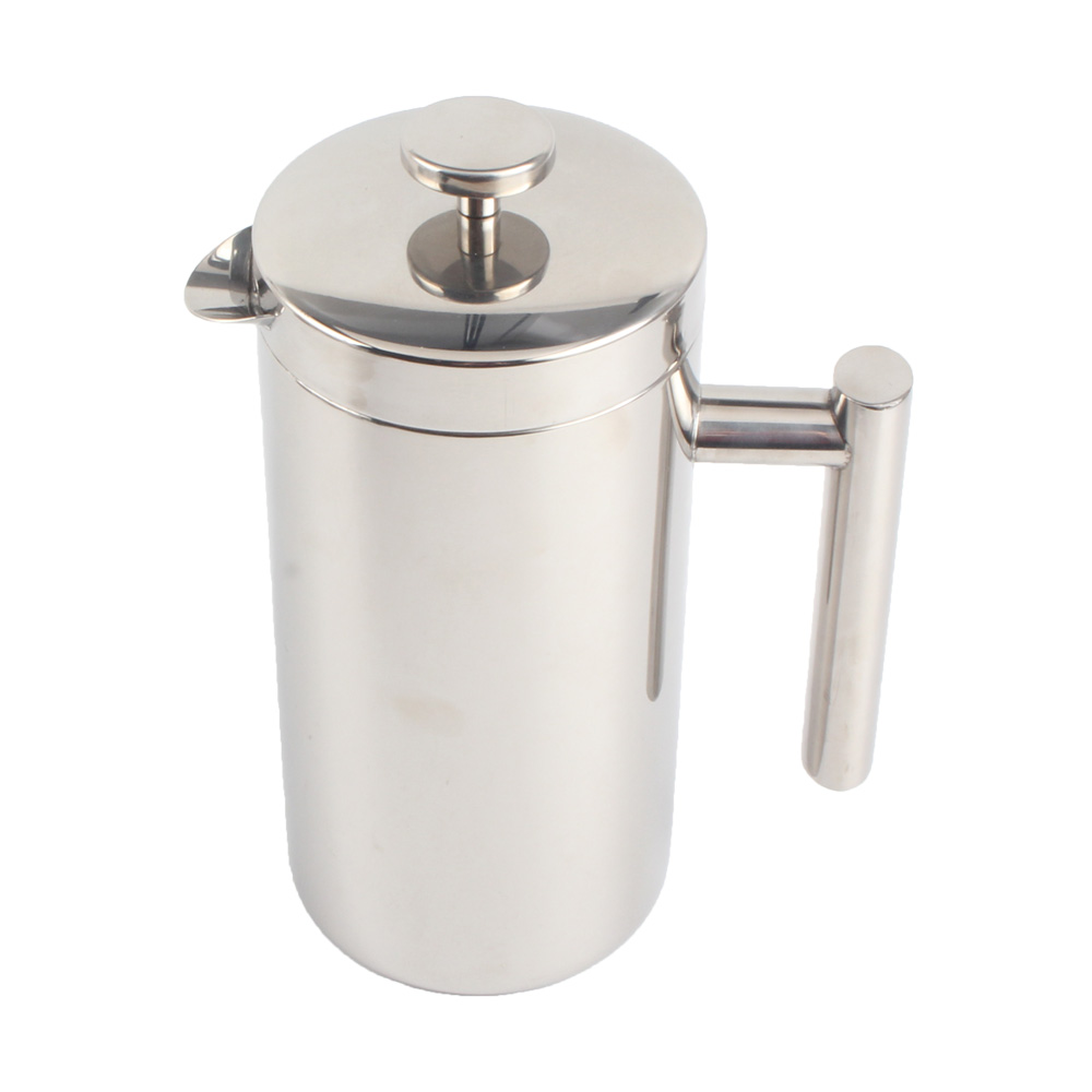 Double-Walled Insulated Stainless Steel French Press, 1 Litre Coffee Maker