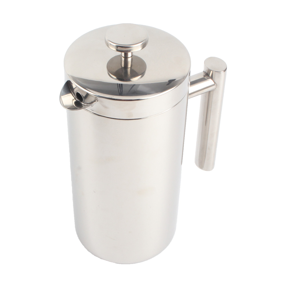 Double-Walled Insulated Stainless Steel French Press, 1 Litre Coffee Maker