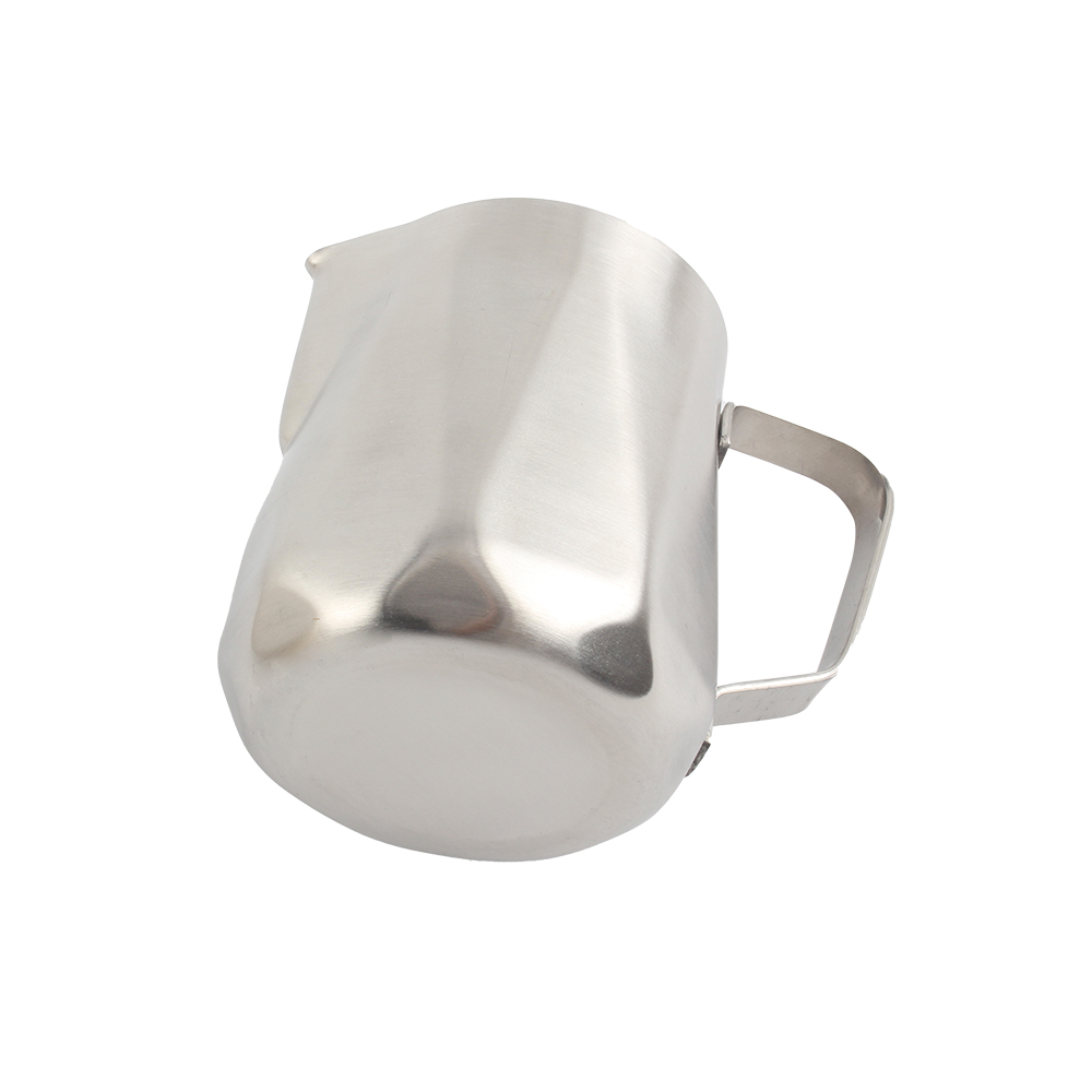 Modern Espresso Milk Frothing Pitcher, Stainless Steel Coffee Milk Jug