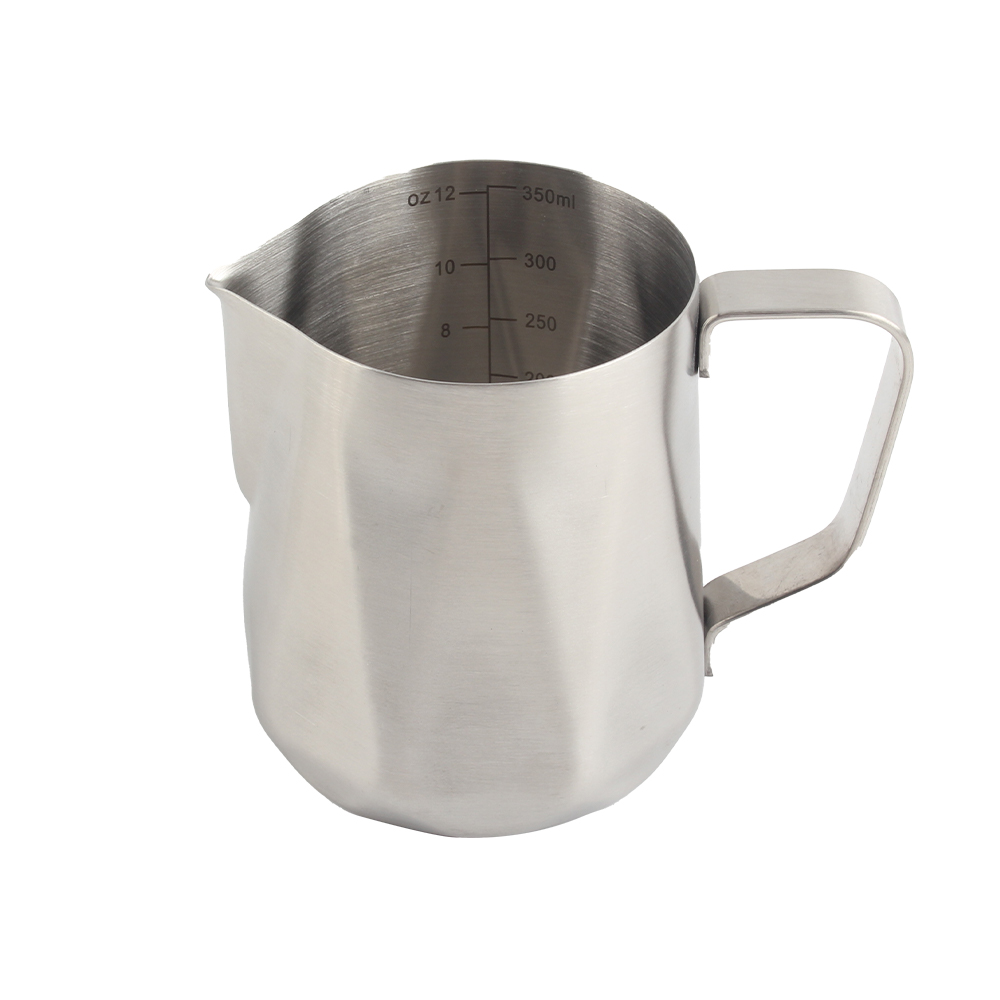 Modern Espresso Milk Frothing Pitcher, Stainless Steel Coffee Milk Jug