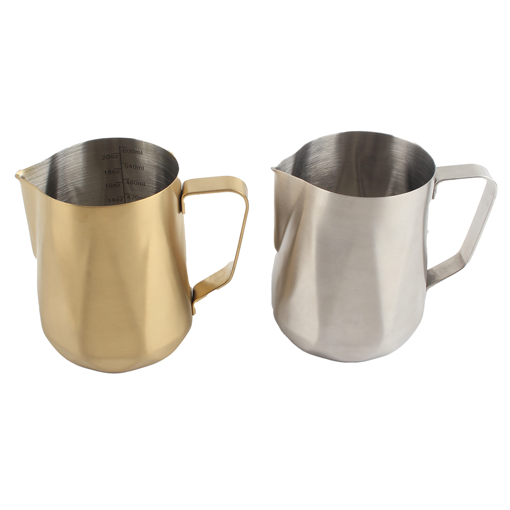 Premium Stainless Steel Coffee Milk Jug - Perfect for Barista-Style Frothing