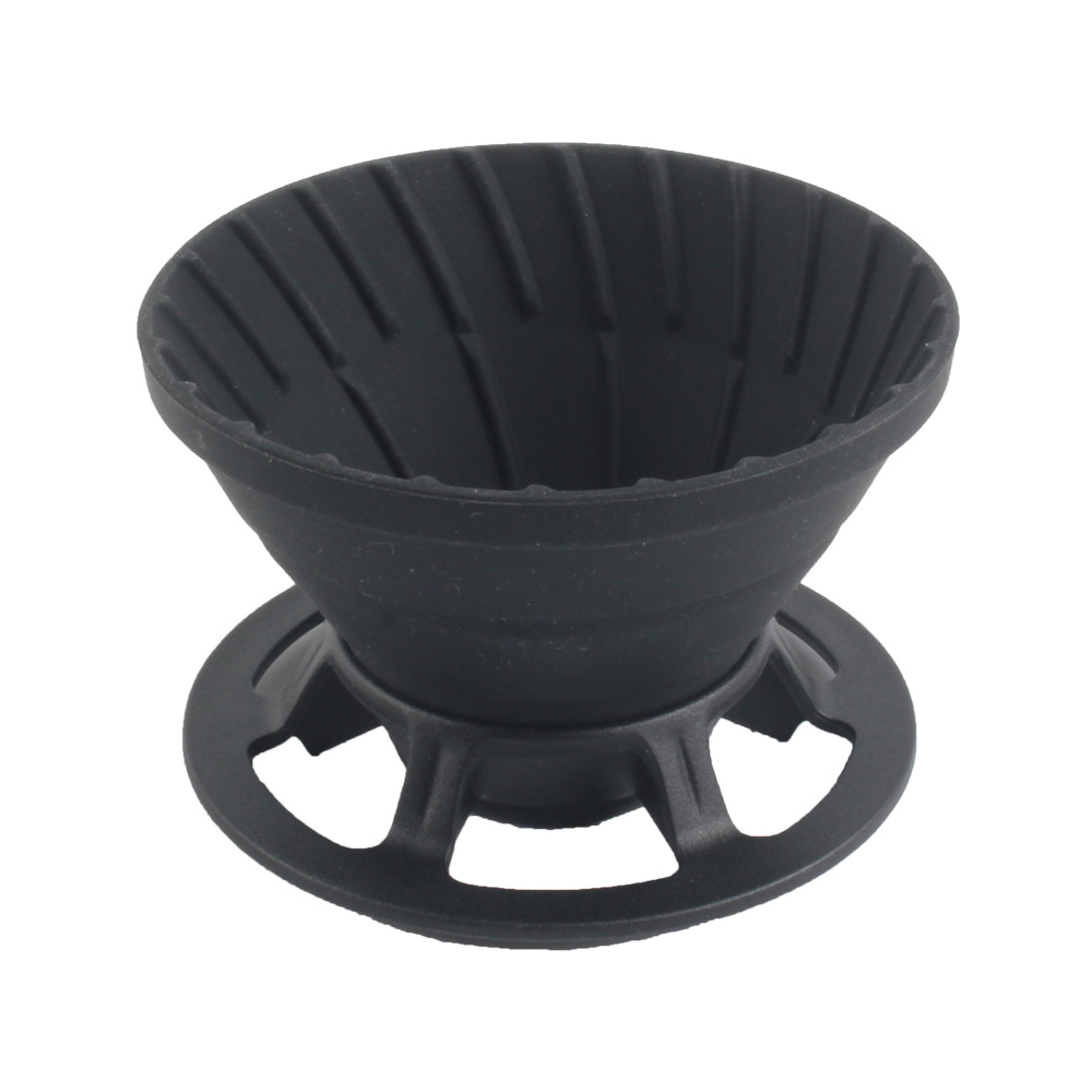 Collapsible Pour Over Coffee Dripper, Silicone Reusable Pour Over Coffee Maker for Camping, Travel