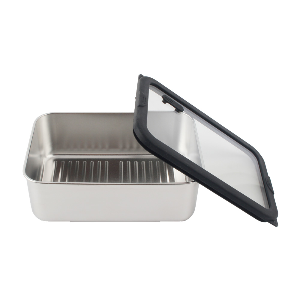 Stainless Steel Food Storage Container Set, Airtight & Leakproof Containers