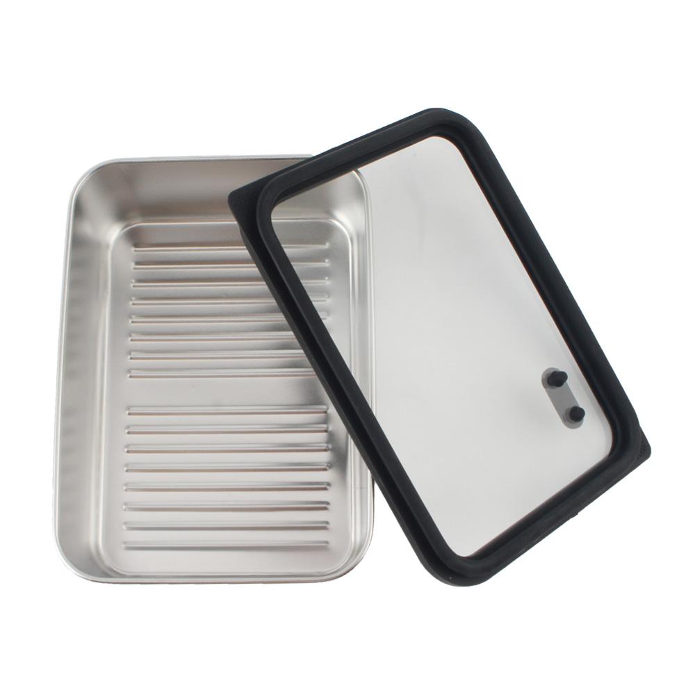 Stainless Steel Food Storage Container Set, Airtight & Leakproof Containers