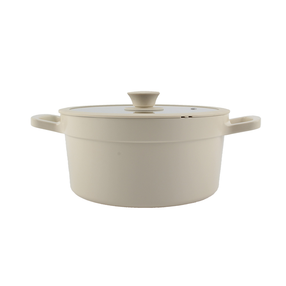 Nonstick Aluminum Alloy Soup Pot, Cookware Pot Set With Glass Lid