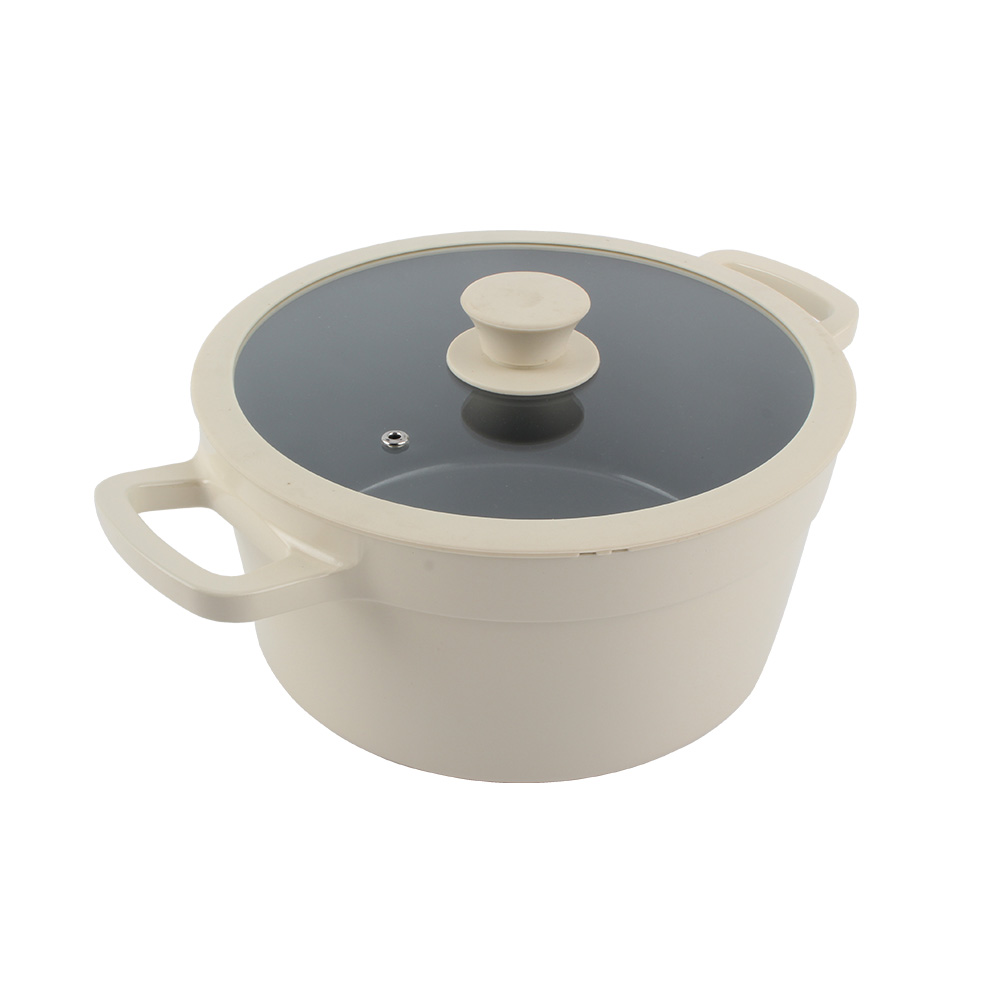 Nonstick Aluminum Alloy Soup Pot, Cookware Pot Set With Glass Lid