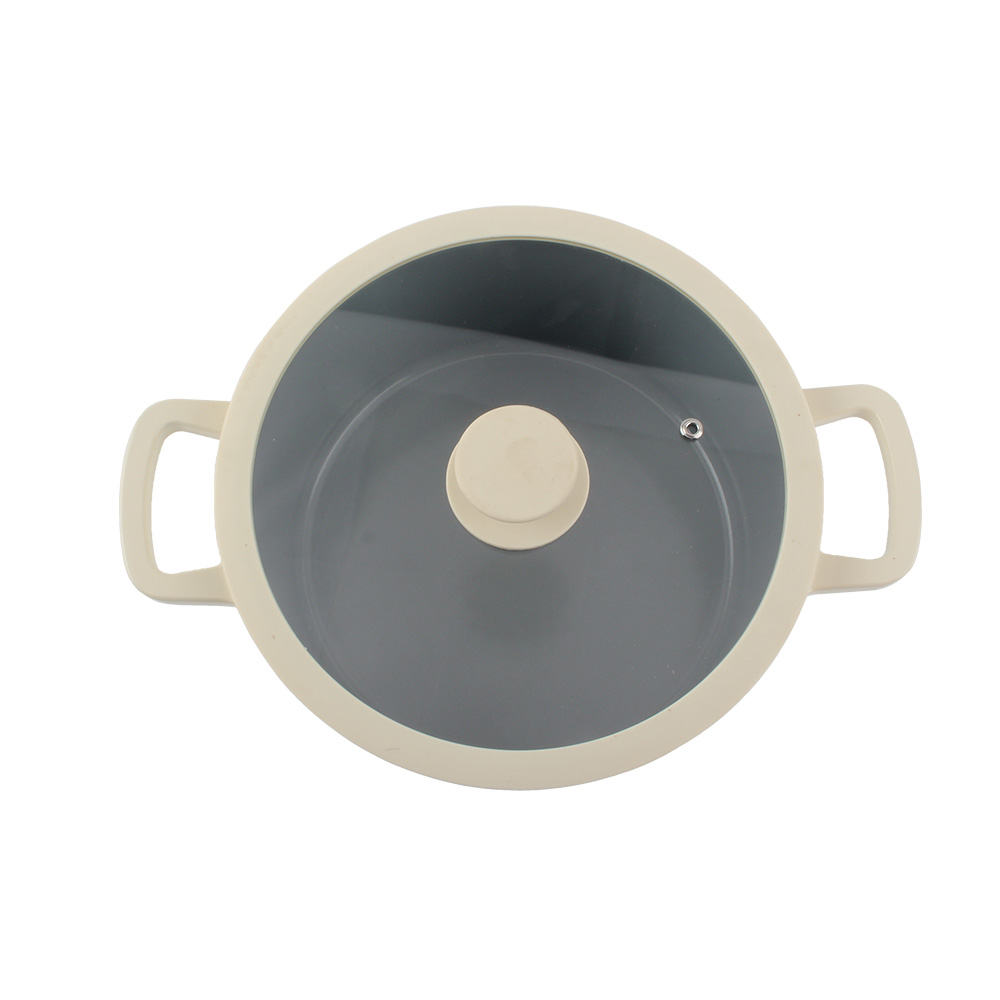 Nonstick Aluminum Alloy Soup Pot, Cookware Pot Set With Glass Lid